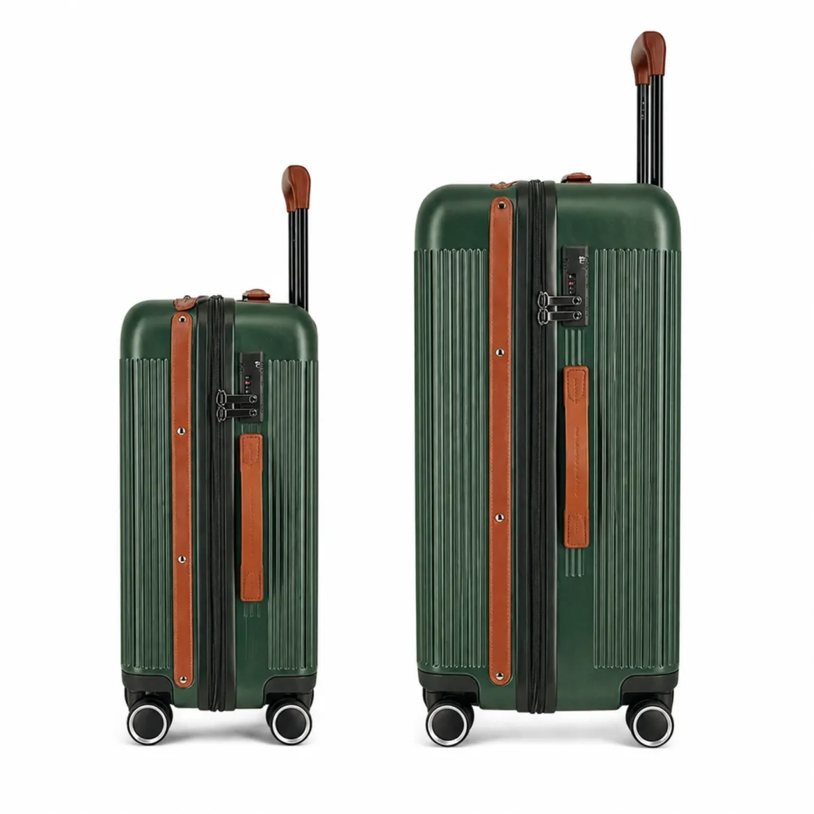 Duo de valises Green (Cabine + Medium) - Vert