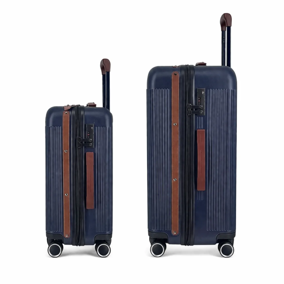 Duo de valises Green (Cabine + Medium) - Bleu