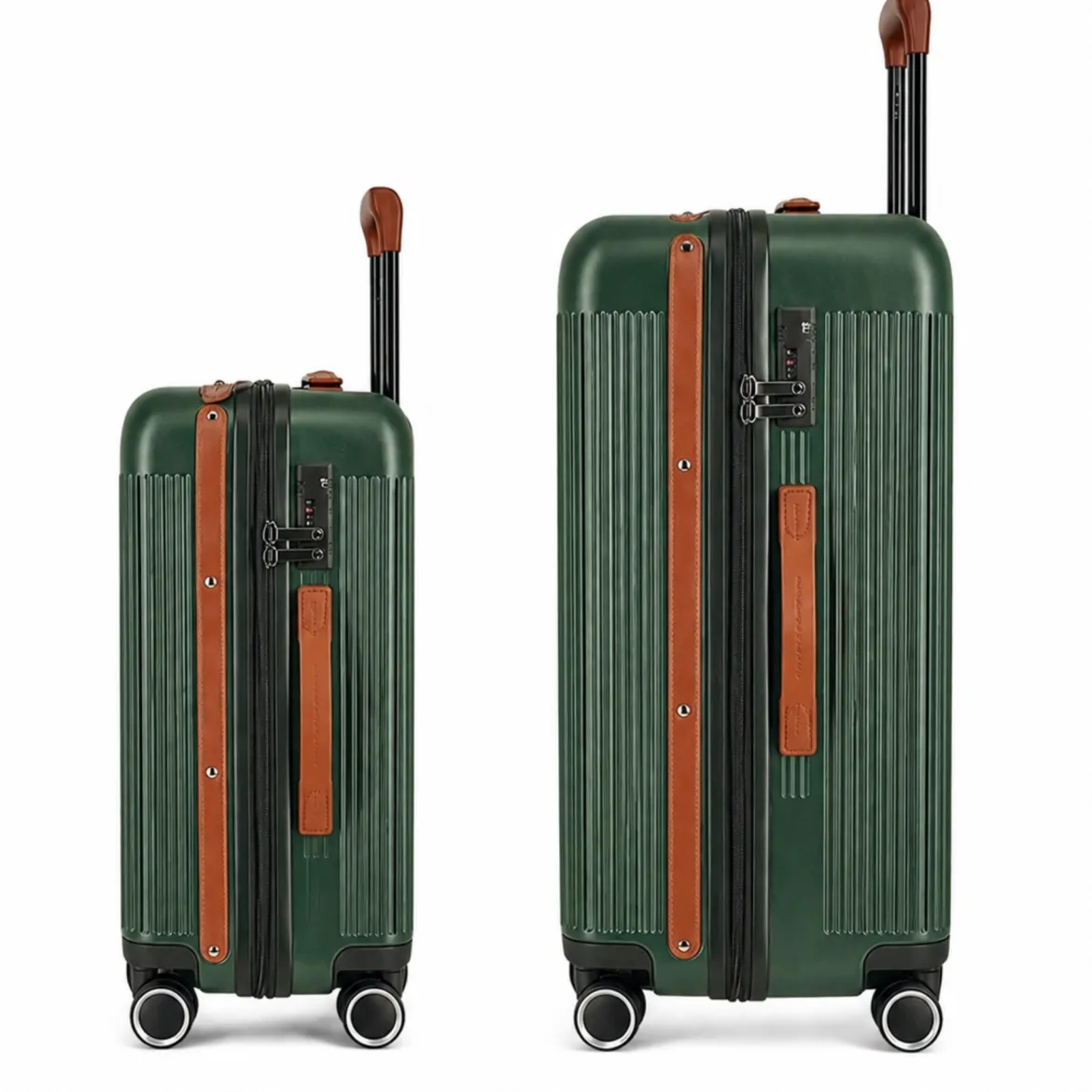 Duo de valises Green (Cabine + XL) - Vert