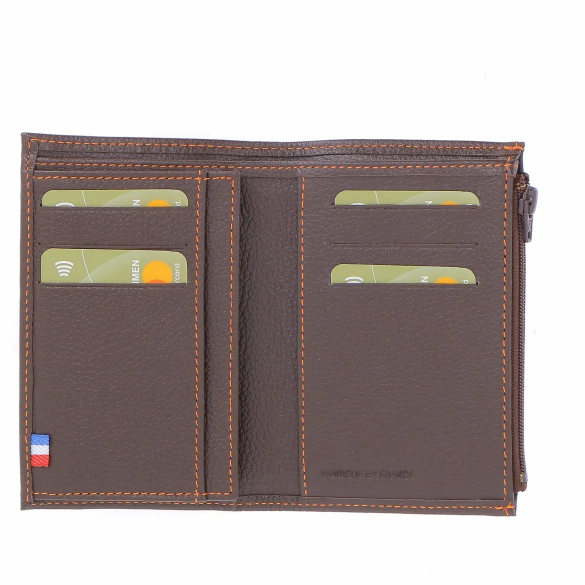 Portefeuille Compact - Marron