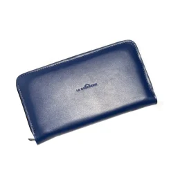 Portefeuille Courcelles - Bleu Nautique