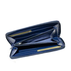 Portefeuille Courcelles - Bleu Nautique