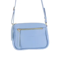 Sac Porté Croisé 3 Zip - Bleu Acier
