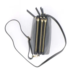 Sac Porté Épaule / Porté Croisé Le Trio - Noir