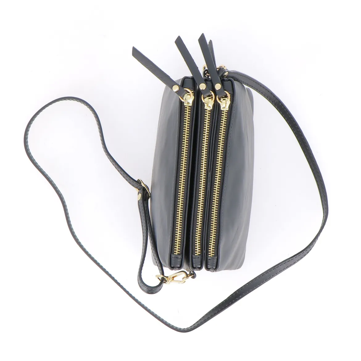 Sac Porté Épaule / Porté Croisé Le Trio - Noir