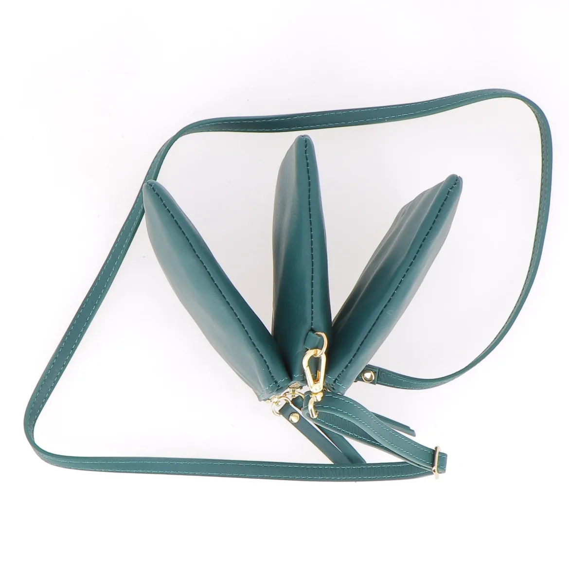 Sac Porté Épaule / Porté Croisé Le Trio - Vert